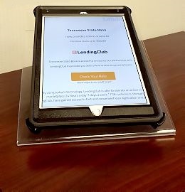 LendingClub on a tablet